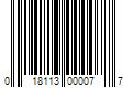 Barcode Image for UPC code 018113000077