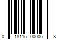 Barcode Image for UPC code 018115000068