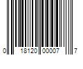 Barcode Image for UPC code 018120000077