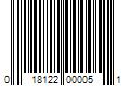 Barcode Image for UPC code 018122000051