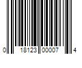 Barcode Image for UPC code 018123000074