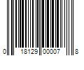 Barcode Image for UPC code 018129000078