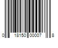 Barcode Image for UPC code 018150000078