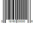 Barcode Image for UPC code 018160000006