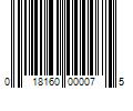 Barcode Image for UPC code 018160000075