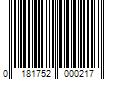 Barcode Image for UPC code 0181752000217