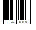 Barcode Image for UPC code 0181752000538