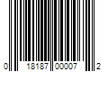 Barcode Image for UPC code 018187000072