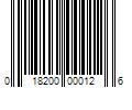 Barcode Image for UPC code 018200000126