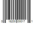 Barcode Image for UPC code 018200000171