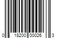 Barcode Image for UPC code 018200000263