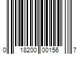 Barcode Image for UPC code 018200001567