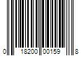 Barcode Image for UPC code 018200001598