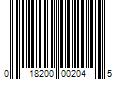 Barcode Image for UPC code 018200002045