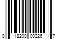 Barcode Image for UPC code 018200002267