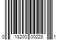 Barcode Image for UPC code 018200002281