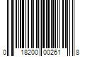 Barcode Image for UPC code 018200002618