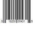 Barcode Image for UPC code 018200004315. Product Name: 