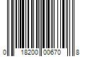 Barcode Image for UPC code 018200006708