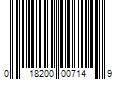 Barcode Image for UPC code 018200007149