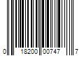 Barcode Image for UPC code 018200007477