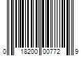 Barcode Image for UPC code 018200007729