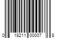 Barcode Image for UPC code 018211000078