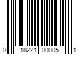 Barcode Image for UPC code 018221000051