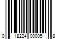 Barcode Image for UPC code 018224000058