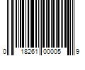 Barcode Image for UPC code 018261000059