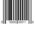 Barcode Image for UPC code 018300000118