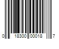 Barcode Image for UPC code 018300000187