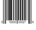 Barcode Image for UPC code 018300000279