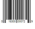 Barcode Image for UPC code 018300000729