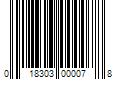 Barcode Image for UPC code 018303000078