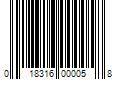 Barcode Image for UPC code 018316000058