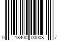 Barcode Image for UPC code 018400000087