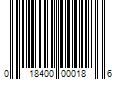 Barcode Image for UPC code 018400000186