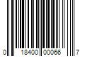 Barcode Image for UPC code 018400000667