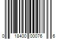 Barcode Image for UPC code 018400000766