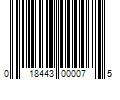 Barcode Image for UPC code 018443000075