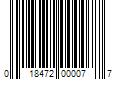 Barcode Image for UPC code 018472000077