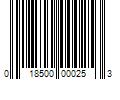 Barcode Image for UPC code 018500000253