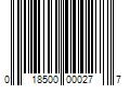 Barcode Image for UPC code 018500000277