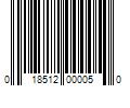 Barcode Image for UPC code 018512000050