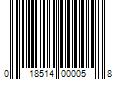 Barcode Image for UPC code 018514000058