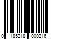 Barcode Image for UPC code 0185218000216