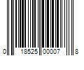 Barcode Image for UPC code 018525000078