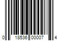 Barcode Image for UPC code 018536000074