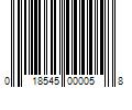 Barcode Image for UPC code 018545000058